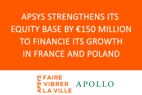 Visuel_Apsys strengthens its equity base
